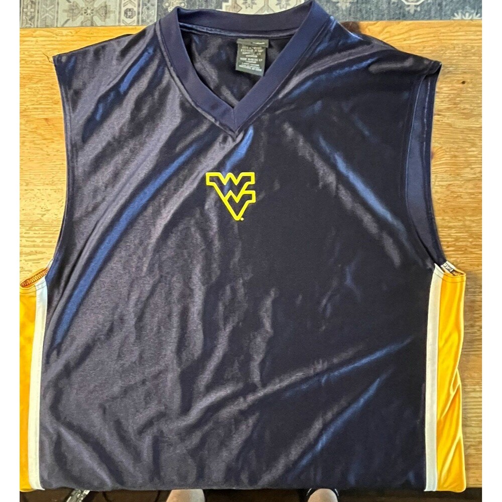 West Virginia Mountaineers Sleeveless Jersey Pro Edge WVU Men's L WVU Tank Top